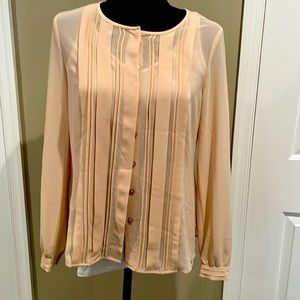 NWT LOFT pleated blouse - XS